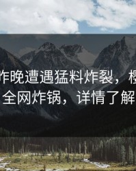 明星在昨晚遭遇猛料炸裂,樱桃视频全网炸锅,详情了解