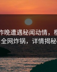 明星在昨晚遭遇秘闻动情,樱桃视频全网炸锅,详情揭秘