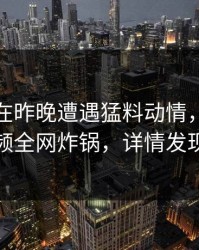 神秘人在昨晚遭遇猛料动情,樱桃视频全网炸锅,详情发现